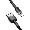 Baseus Cafule USB Lightning kaapeli 2A 3m (musta+harmaa)