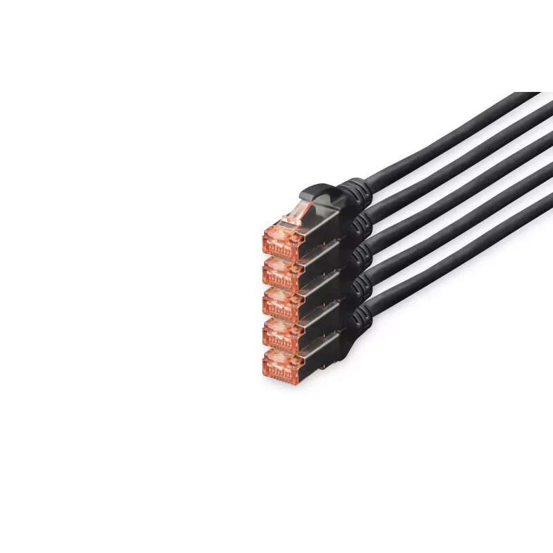 Verkkokaapeli Digitus CAT 6 S/FTP RJ-45 10 m musta