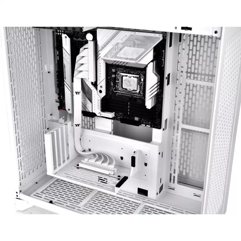 Thermaltake PCI-E 4.0 Dual 90 Degree -riser-kaapeli, 40 cm, valkoinen (AC-077-CO6OTN-C1)