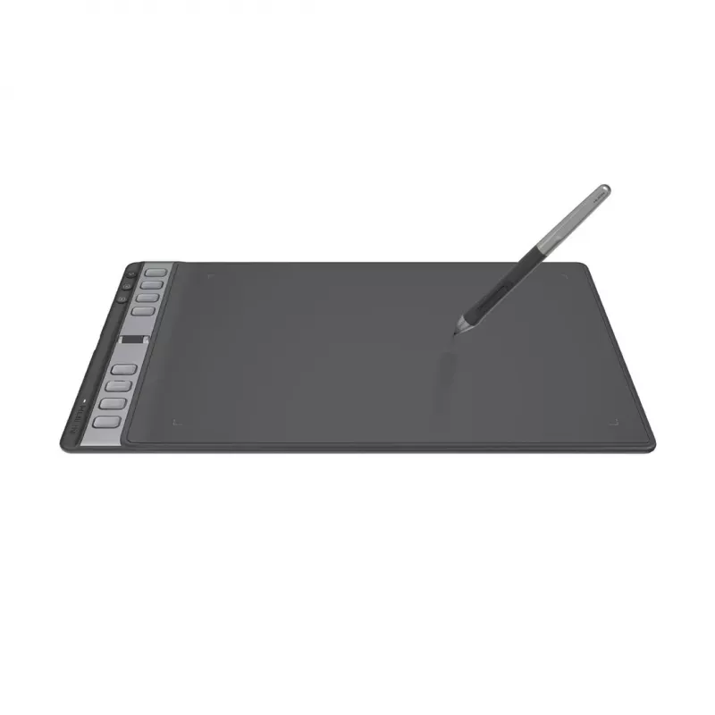 Huion Inspiroy 2L H1061P piirtopöytä, 266,7 x 166,7 mm (10,5 x 6,56 tuumaa) aktiivinen alue, 8192 painetasoa, musta