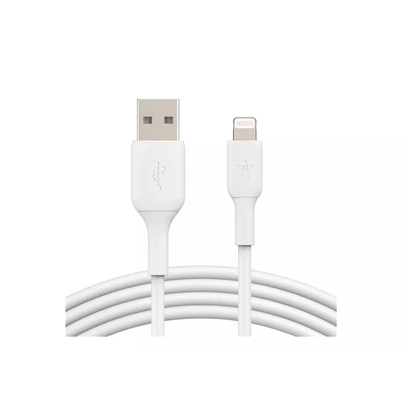 Belkin PVC USB-A - Lightning 2 m valkoinen