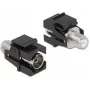 Keystone-moduuli IEC-naaras - F-naaras musta DeLOCK 86855
