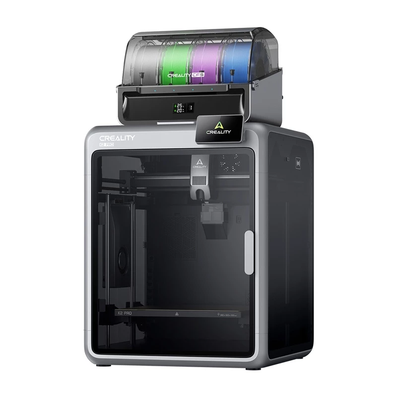 3D-tulostin Creality K2 Pro Combo – rakennustilavuus 300×300×400 mm, kaksoisekstruuderi
