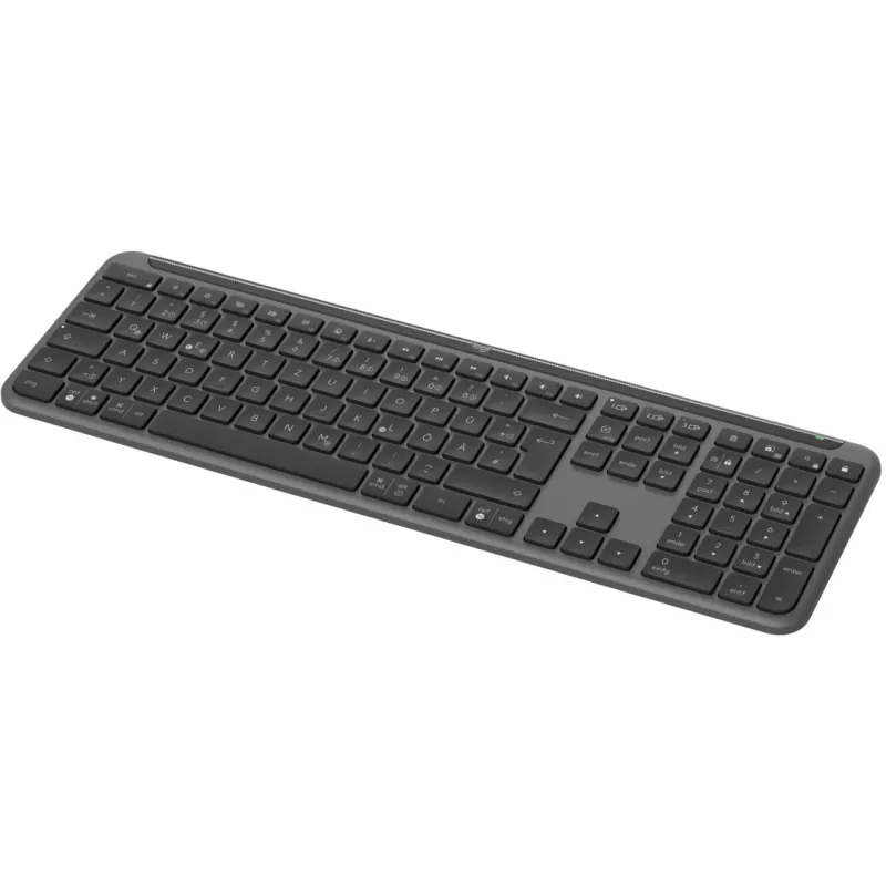 Logitech K950 Signature ohut näppäimistö toimistoon RF Wireless + Bluetooth QWERTZ saksa grafiitti