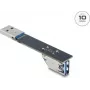 USB Type-A sukupuolenvaihtaja-adapteri DELOCK 67422, Type-A – Type-A, musta