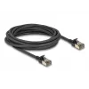 Verkkokaapeli DeLOCK RJ45 Cat.8.1 F/FTP ohut Pro 5 m musta