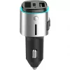 FM-lähetin 4smarts 456201 savukkeensytytin musta hopea AM FM Bluetooth