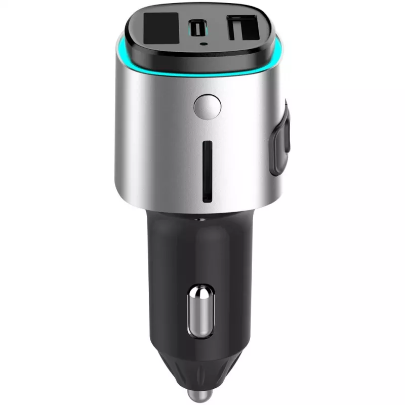 FM-lähetin 4smarts 456201 savukkeensytytin musta hopea AM FM Bluetooth