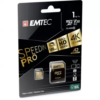 Emtec 1 TB MicroSDXC UHS-I muistikortti ECMSDM1TXC10SP
