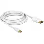 DeLOCK – DisplayPort-kaapeli – Mini DisplayPort (M) – DisplayPort (M) – 3,0 m – valkoinen (83483)