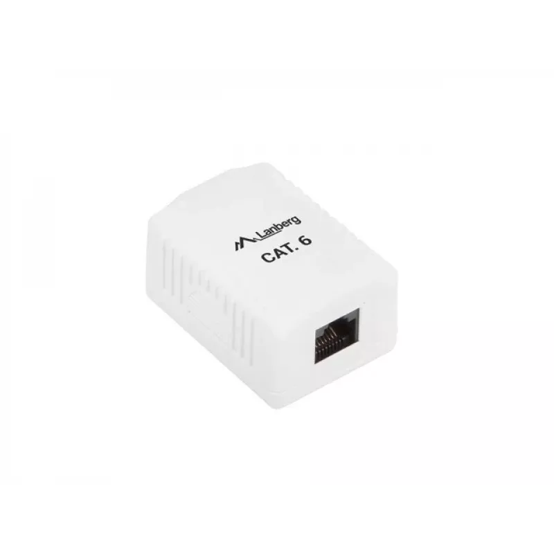LANBERG kojerasia RJ-45 OU6-0001-W, Cat6, valkoinen