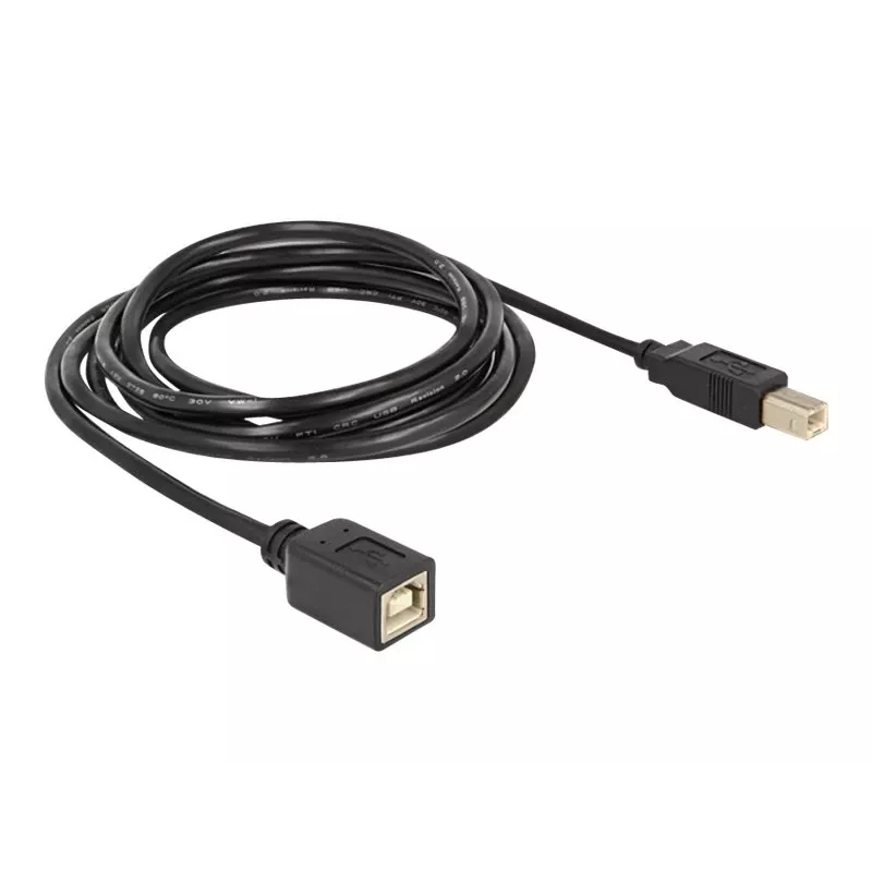 USB-kaapeli DeLOCK USB2.0-B 2 m USB B musta