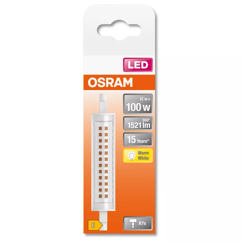 LEDvance Osram ohut LINE LED-lamppu 12 W R7s 1521 lm 2700 K