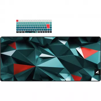 Näppäimistö Sharkoon SKILLER SGK50 S3 Design Bundle D1 harmaa-vihreä punainen — johdollinen pelinäppäimistö, kompakti asettelu