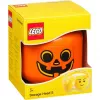 LEGO Storage Head kurpitsa, pieni, säilytyslaatikko oranssi/musta