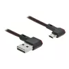 USB-kaapeli DeLOCK EASY-USB 2.0 Type-A – Micro-B uros 0,5 m musta