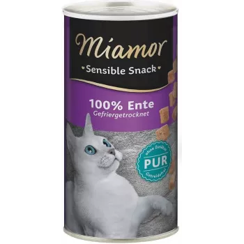 Märkäherkku Miamor Sensible Snack 30 g — monoproteiini ankka, proteiini 80 %, rasva 9 %