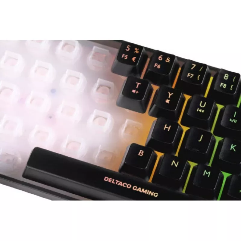 Deltaco pelinäppäimistö DK240 mini 60% USB, RGB musta
