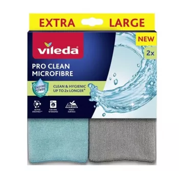 Puhdistusliina VILEDA Pro Clean universal aktiivisten entsyymien kanssa, harmaa, 2 kpl:n pakkaus, konepestävä