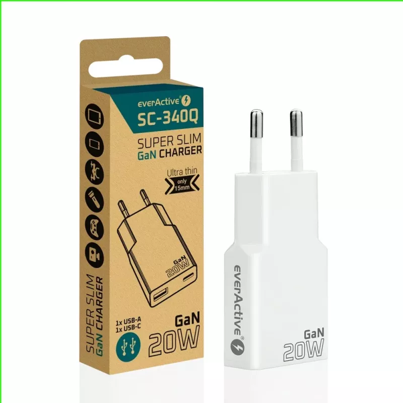 SUPER SLIM QC 3.0 SC-340Q -laturi