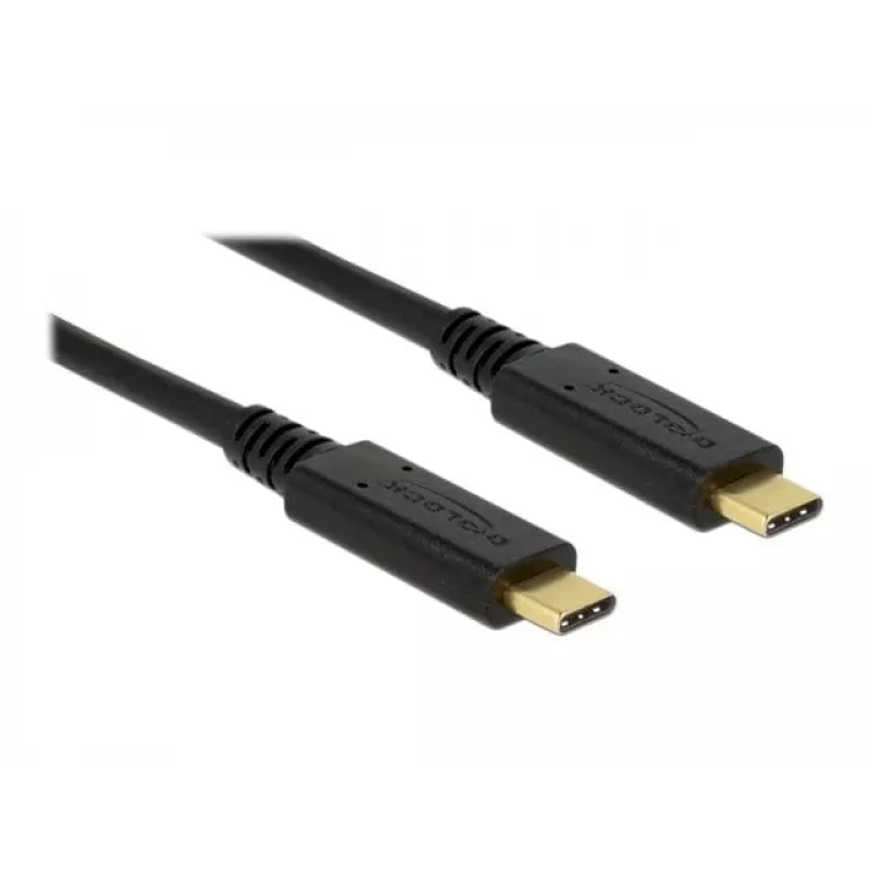 USB-kaapeli DeLOCK 83042 USB 3.2 Gen 2 0,5 m USB C musta