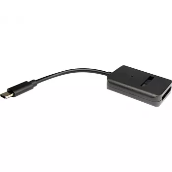 INTER-TECH sovitin M.2 USB Type-C K-1696-P2, liitin M.2, pistoke USB-C, 5V, 37×54×12 mm, musta
