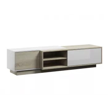 Cama TV-kaappi SIGMA1 180 Sonoma-tammi/valkoinen kiiltävä