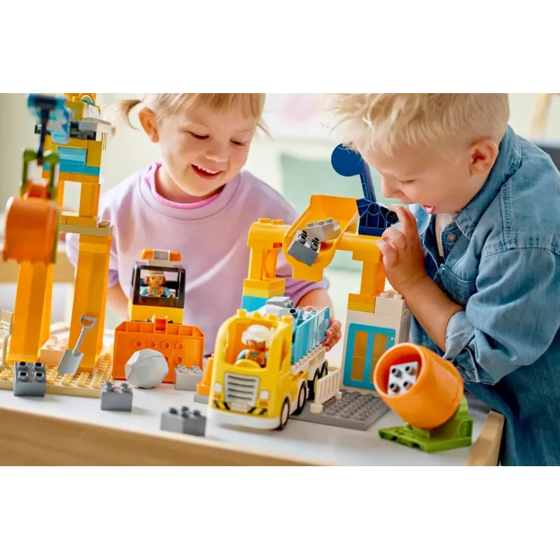LEGO DUPLO 10476 3-in-1 Rakennustyömaa ja ajoneuvot