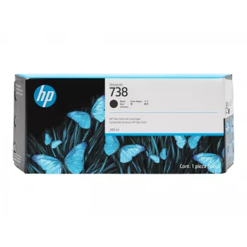 HP 738 300 ml musta DesignJet mustepatruuna