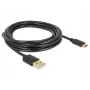 USB-kaapeli DeLOCK 85209 USB 2.0 3 m USB A USB C musta
