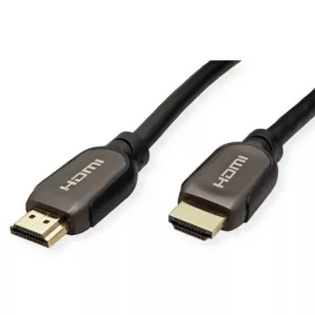 ROTRONIC-SECOMP Roline - HDMI-kaapeli Ethernetillä - HDMI uros - HDMI uros - 2 m - kaksoiseristys - musta - ulkokäyttöön, 8K50/60Hz (7680 x 4320)
