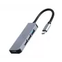 Keskitin 4-porttinen USB-C, 3x USB 2.0, USB 3.1