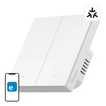 SONOFF M5-2C-86W WiFi Matter älykäs seinäkytkin (2-kanavainen)
