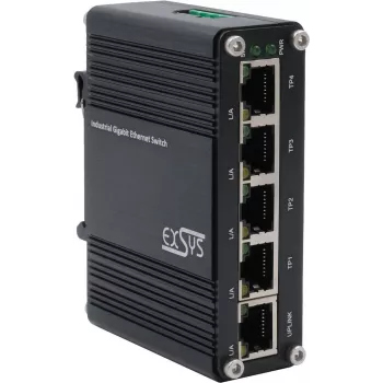 Ethernet-kytkin Exsys EX-62020 — 5-porttinen 10/100/1000Tx Gigabit hallitsematon kytkin
