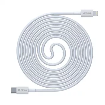 USB-C–Lightning-kaapeli Devia Smart Series PD 18W – valkoinen, MFi-sertifioitu