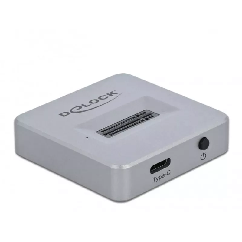 Delock M.2 telakointiasema - liitäntäadapteri - M.2 NVMe -kortti - USB 3.2 (Gen 2) - hopea