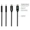 Good Connections USB 2.0 lataus- ja datakaapeli iPhone/iPad/iPod USB-C pistoke Lightning -liitäntään - korkealaatuisesti valmistettu ja virallisesti Applen ze