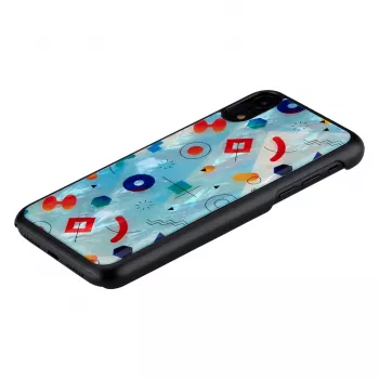 iKins suojakotelo iPhone XR – musta Poppin Rock -kuvio