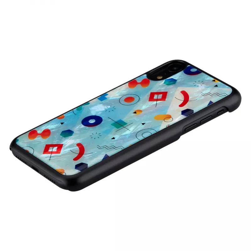 iKins suojakotelo iPhone XR – musta Poppin Rock -kuvio