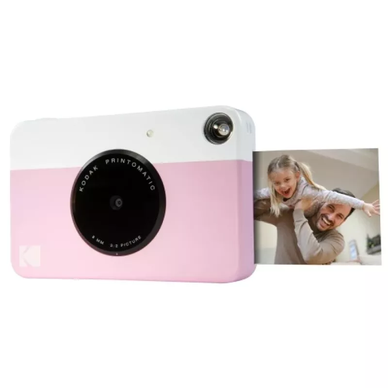Kodak PRINTOMATIC pikakamera, 2x3'', vaaleanpunainen