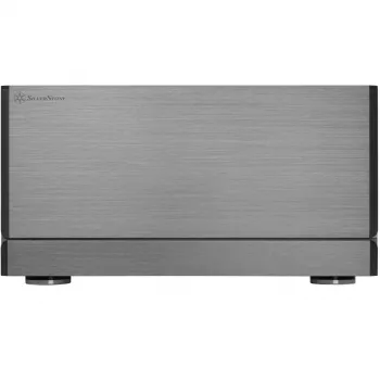 SilverStone Crown 04 PC-kotelo SST-CW04TB — HTPC-koko, SSI-EEB-tuki, tummanharmaa