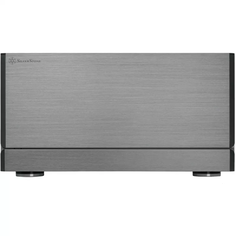 SilverStone Crown 04 PC-kotelo SST-CW04TB — HTPC-koko, SSI-EEB-tuki, tummanharmaa