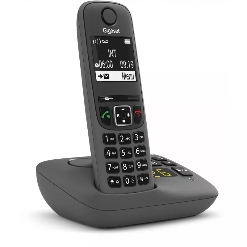 Analoginen/DECT-puhelin Gigaset AE690A numeronäyttö langaton käsipuhelin antrasiitti