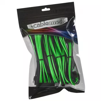 Jatkokaapelisarja CableMod CM-CAB-CKIT-N86KKLG-R — 8+6-pin virtajatkot, musta/vihreä