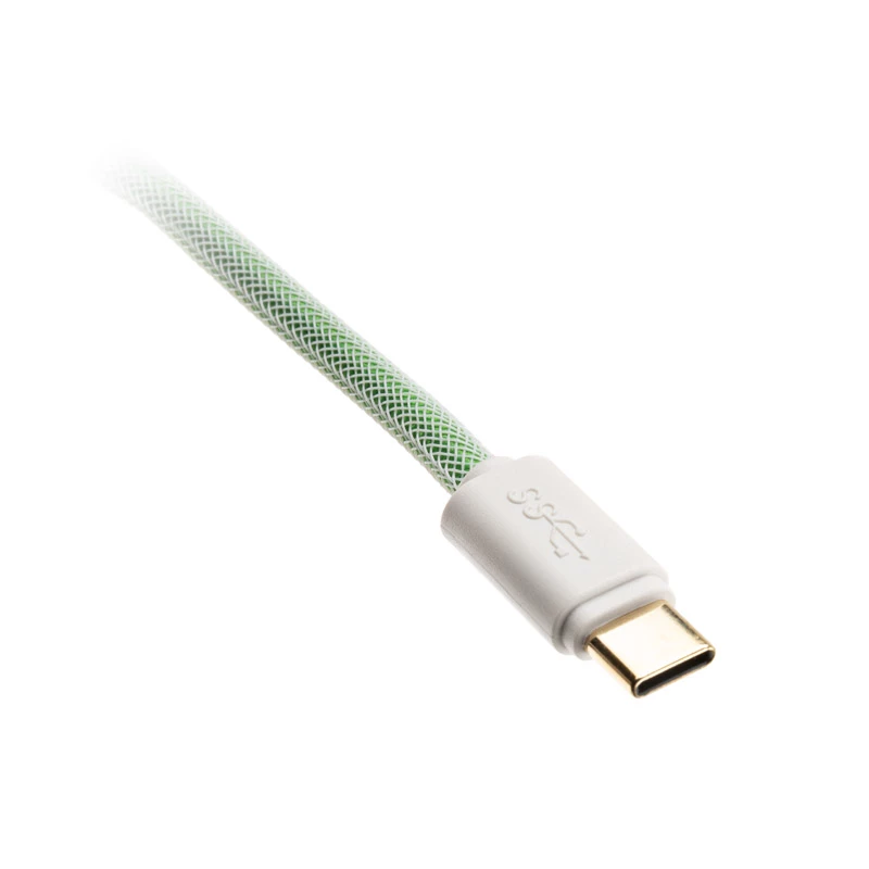 Ducky Premicord USB-kaapeli 1,8 m USB A USB C sininen vihreä