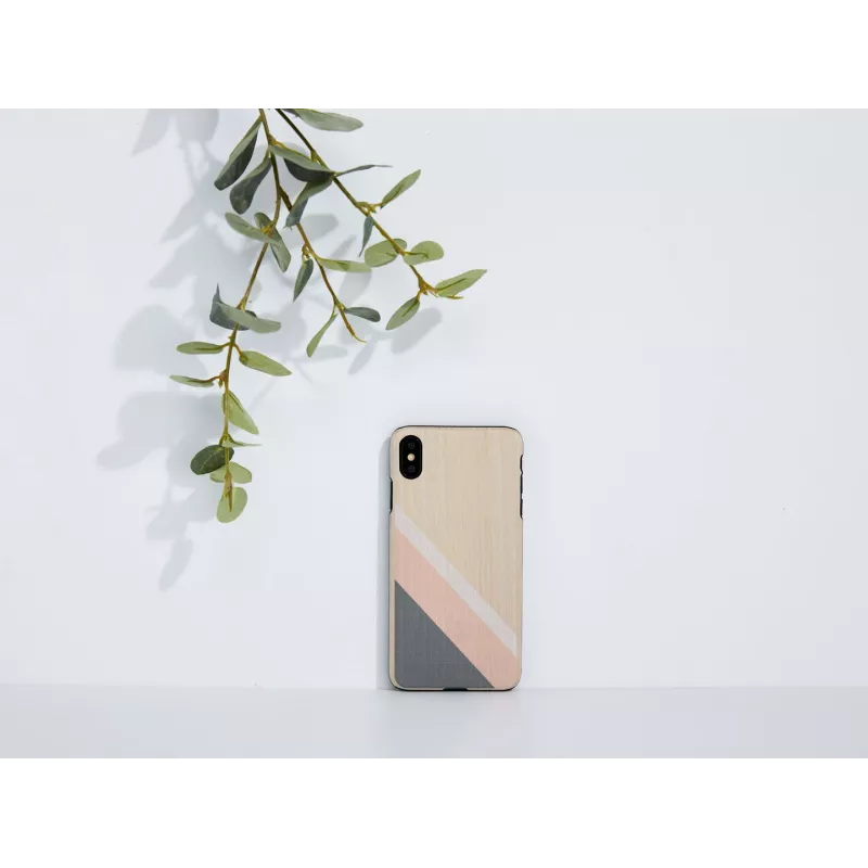 Älypuhelinkotelo man and wood iPhone XS Max – pinkki puku, musta