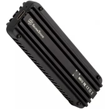SSD-kotelo Silverstone MS12 musta M.2