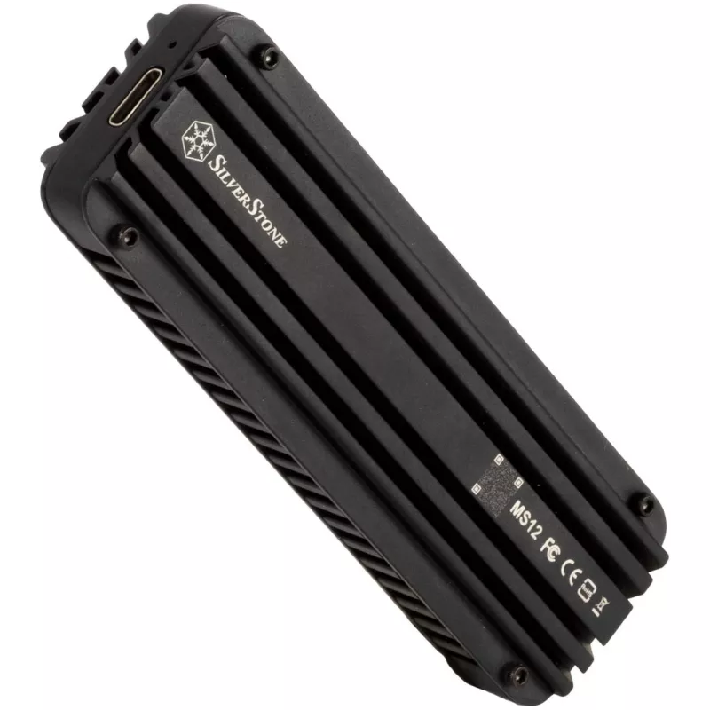 SSD-kotelo Silverstone MS12 musta M.2