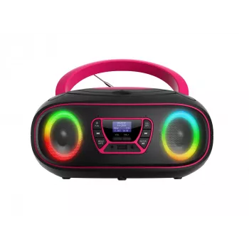Henkilökohtainen CD-soitin Denver TDB-212P pinkki 3,6W DAB+ FM
