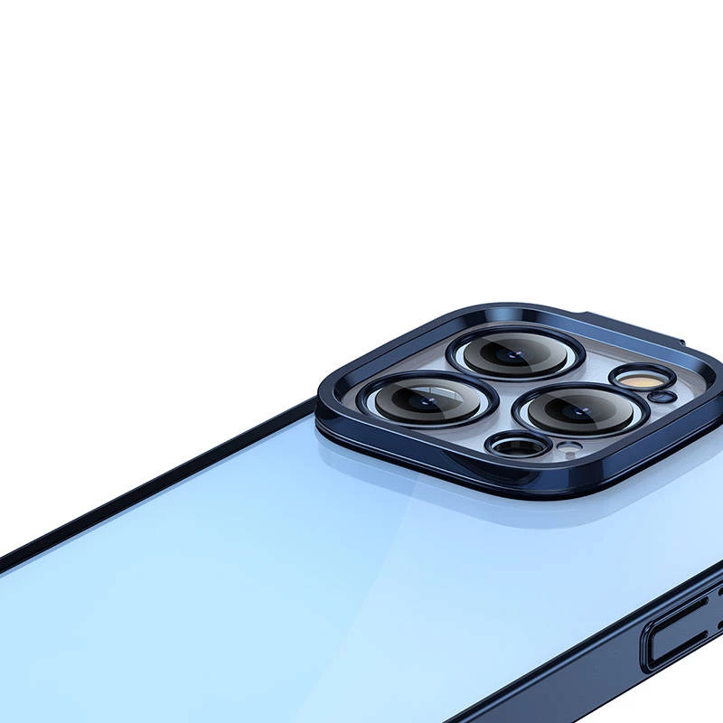 Baseus suojakotelo iPhone 14 Pro -malliin – läpinäkyvä glitter sininen